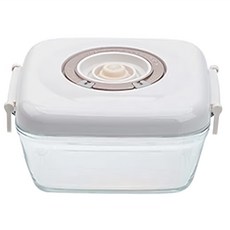 真空保鮮盒 700ML 白色, 1個
