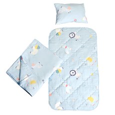 Embrace 英柏絲 Tencel 天絲 原AMIGO, 睡墊75 x 135cm + 涼被120 x 150cm + 枕頭45 x 35cm, 草原AMIGO 藍色