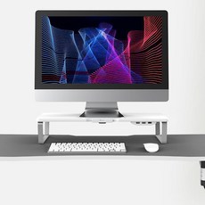 제닉스 M-DESK A1 모니터 받침대, 화이트