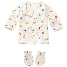 with organic 有機棉春秋季韓式上衣防抓手套組