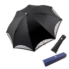 AGATHA 璦嘉莎 經典logo蕾絲遮陽傘 AG2020+禮盒