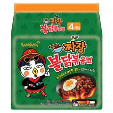 Buldak Ramen 火辣雞肉風味鐵板炒麵 炸醬風味, 4包