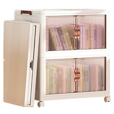 앞날창창 폴딩 수납장 70 2단, 화이트