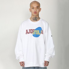 아조바이아조 Logo Patchwork Oversized 스웻셔츠