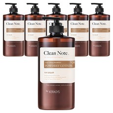 케라시스 클린노트 샴푸 파우더리 코튼향, 1L, 6개