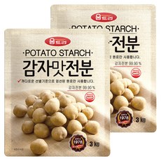 WOOMTREE 馬鈴薯澱粉, 3kg, 2個