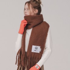 미치코런던 플레인 겨울 울 니트 머플러 목도리
