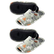 쿠션마루 아동용 쿠션 실내화 슬리퍼, 혼합색상, 2개