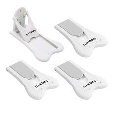 Luv4BABY 推拉門安全鎖 4入 + 備用3M貼紙 2入組, 1套, 混合色