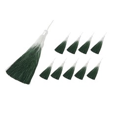 Indikay 水墨畫流蘇 大, 10個, 深綠色