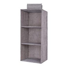 BangJiaShi 幫家適 掛式收納袋 三層, 60 x 26.5 x 26.5xm, 灰色