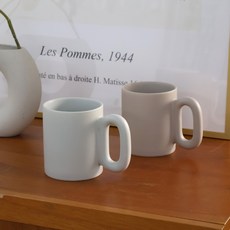 로얄보덴 소피아 무광 머그컵 2종 세트 350ml, 라이트민트,모카, 1세트