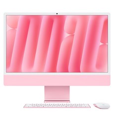 Apple iMac 24吋 M4 10核心GPU 原廠保固, MWV43TA/A, MAC OS, 16GB, 256GB, 粉紅色