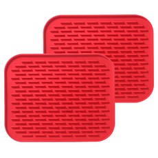 SHCJ 生活采家 日式矽膠瀝水隔熱墊 2個, 顏色隨機, 1組