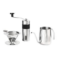 KNF 康尼菲 304不鏽鋼手沖咖啡壺組, 600g, 1組