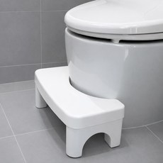 코멧 튼튼한 변기 발 받침대, 화이트