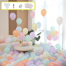 P&B UNITY 馬卡龍圓形氣球 25cm, 100個, 04 15色混合