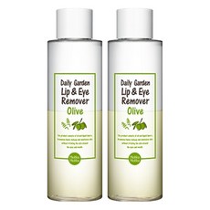 HOLIKA HOLIKA 滋潤橄欖日常花園唇眼卸妝液, 2個, 200ml