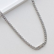 젤루나 써지컬스틸 체인 연결고리 목걸이 M-90