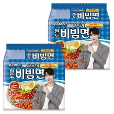 paldo 八道 香辣冷拌麵 5包, 韓國乾拌麵, 蘋果汁添加, 10包