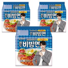 paldo 八道 香辣冷拌麵 5包, 韓國乾拌麵, 蘋果汁添加, 15包