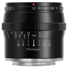 티티아티산 50mm F1.2 후지필름 X마운트 렌즈, 블랙