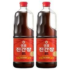 샘표 진간장 금S, 1.7L, 2개
