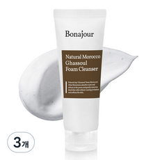보나쥬르 내추럴 모로코 가슬 폼 클렌저, 150ml, 3개