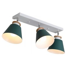 Honey Comb 北歐風馬卡龍吸頂燈三燈 綠色 簡約現代風格, 1組