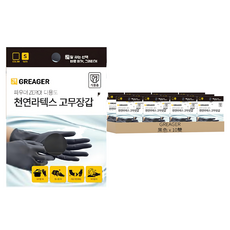 GREAGER 多用途橡膠手套 V2 黑色 S(25 x 8cm), 10雙