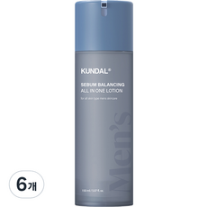 KUNDAL 昆黛爾 男士水潤平衡多合一乳液, 6個, 150ml