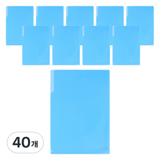 모닝글로리 A4 PP 라이트홀더, 블루, 40개