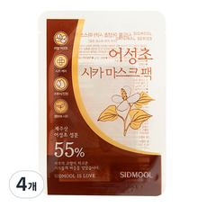 어성초 시카 마스크 팩, 4개, 1개입