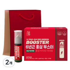 高麗山清 6年根紅蔘能量飲 10入 + 提袋, 211g, 2個