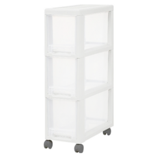 dayneeds 日需百備 日系夾縫隙縫櫃 三層 YN7005-3, 3層, 透白