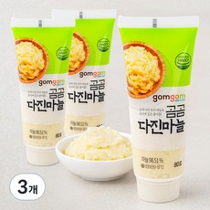 곰곰 국산 다진마늘 튜브타입, 80g, 3개