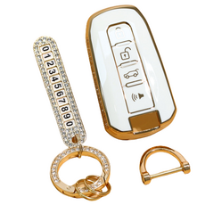 벤오토 자동차 스마트키 케이스 세트 JH-SC4, 화이트, JH-SC4 (쌍용 4버튼)