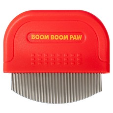 BOOM BOOM PAW 寵物簡易清潔美容眼屎梳 圓形款, 紅色, 1個