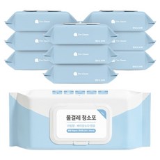 아임클린 물걸레 청소포 특대형 캡형 라임향 30매, 10개