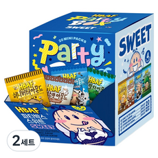 바프 아몬드 파티박스 스위트 20g x 4종 x 5p 세트, 2세트 2세트