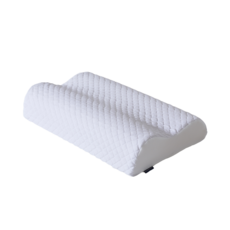 SLEEPSPA 乳膠枕輪廓H曲高枕泡棉+內套+人棉網眼白, 象牙