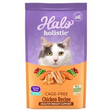 Halo 嘿囉 成貓無穀糧 有益生菌 幫助消化 維持腸道健康, 新鮮雞肉燉豌豆 + 鷹嘴豆, 1.36kg, 1袋