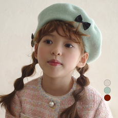 채니봉봉 민트초키 리본 베레모