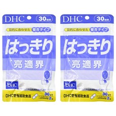 DHC 亮適界 30日份, 含山桑果、黑醋栗、黑豆皮、菊花等植物精華, 複合營養食品, 23.2g, 60顆, 2包