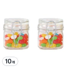 多用途玻璃密封儲物罐, 10個, 100ml