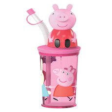 PEPPA PIG 吸管水杯 (佩佩豬), 顏色隨機, 1個, 300ml
