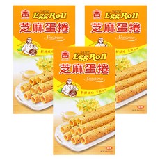 義美 芝麻蛋卷, 60g, 3盒
