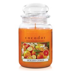 코코도르 라지자 캔들, 시칠리안시트러스, 550g, 1개