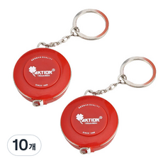 굿프랩 迷你鑰匙圈捲尺 紅色, 10個, 150cm