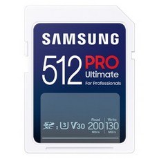 SAMSUNG 三星 2024 PRO Ultimate SD 記憶卡 公司貨 單眼/數位相機/攝影機/筆電, 512GB, 1個